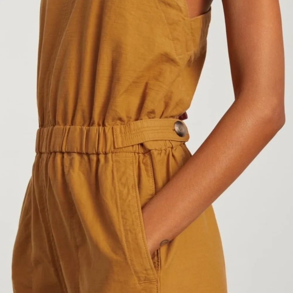 Everlane The Fatigue Apron Jumpsuit Sleeveless‎ Utility Amber 12